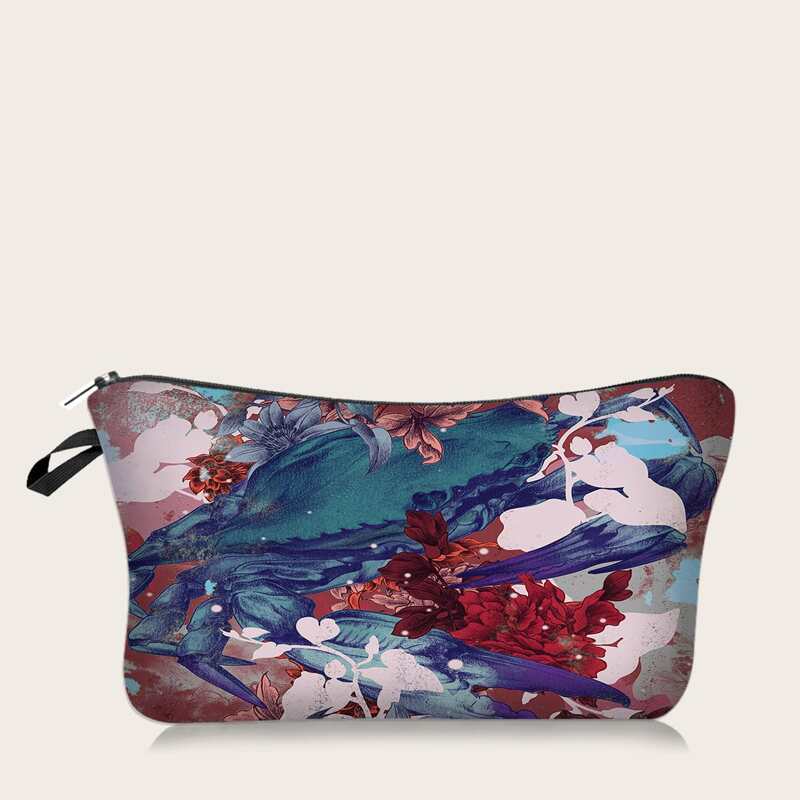 

Flower Pattern Makeup Bag, Multicolor