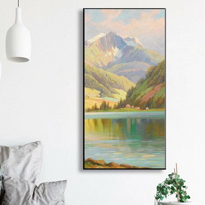 

Landscape Print DIY Diamond Drawing Without Frame, Multicolor