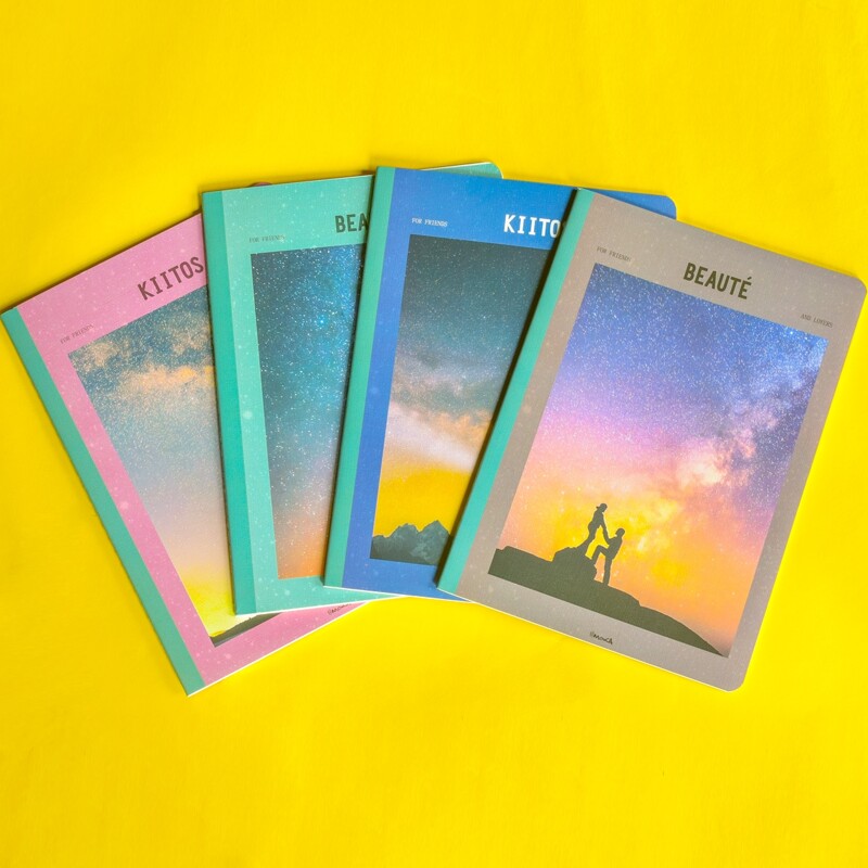 

1pack Galaxy Pattern Cover Random Notebook, Multicolor