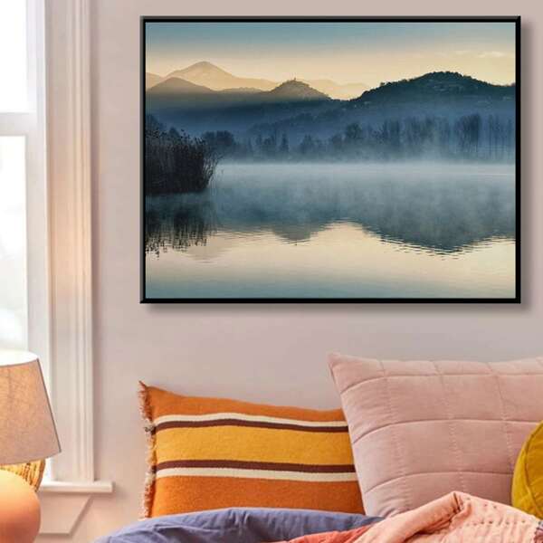 

Mountain Print DIY Diamond Drawing Without Frame, Multicolor