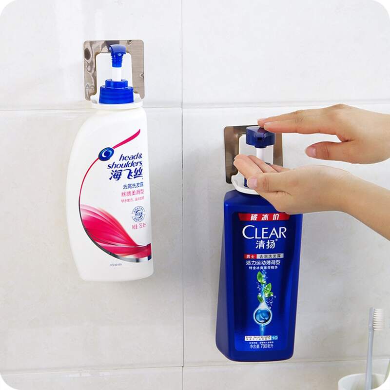 

1pc Wall Mounted Shampoo Holder, Multicolor