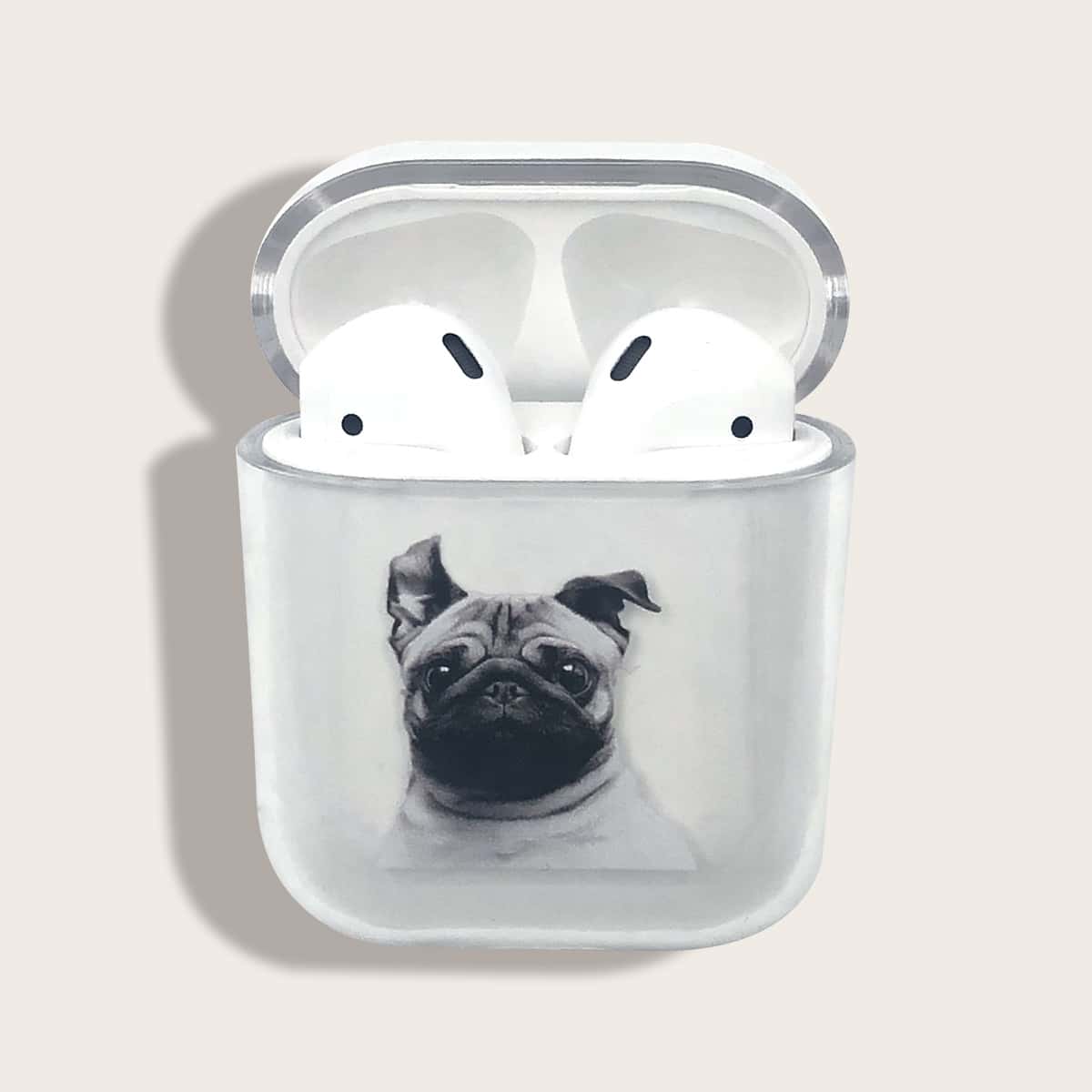 

Dog Pattern Clear Airpods Case