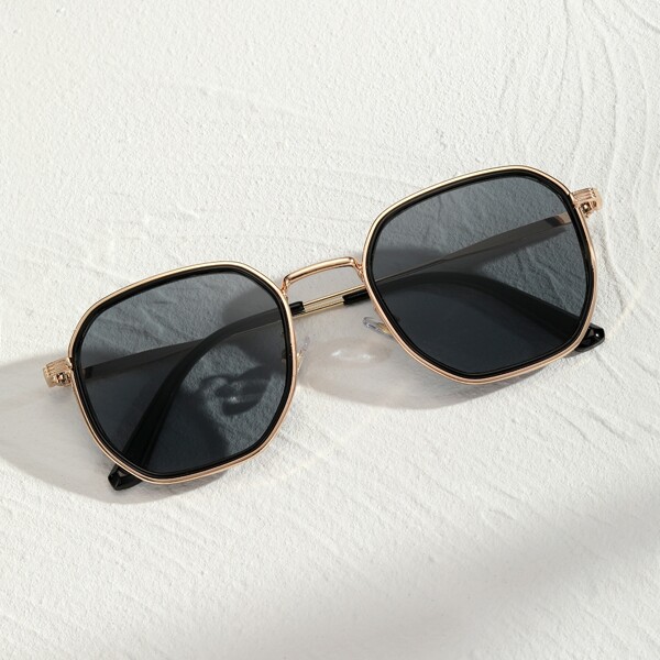 

Men Metal Frame Sunglasses, Dark grey