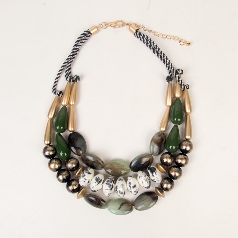 

Stone Decor Layered Necklace, Multicolor