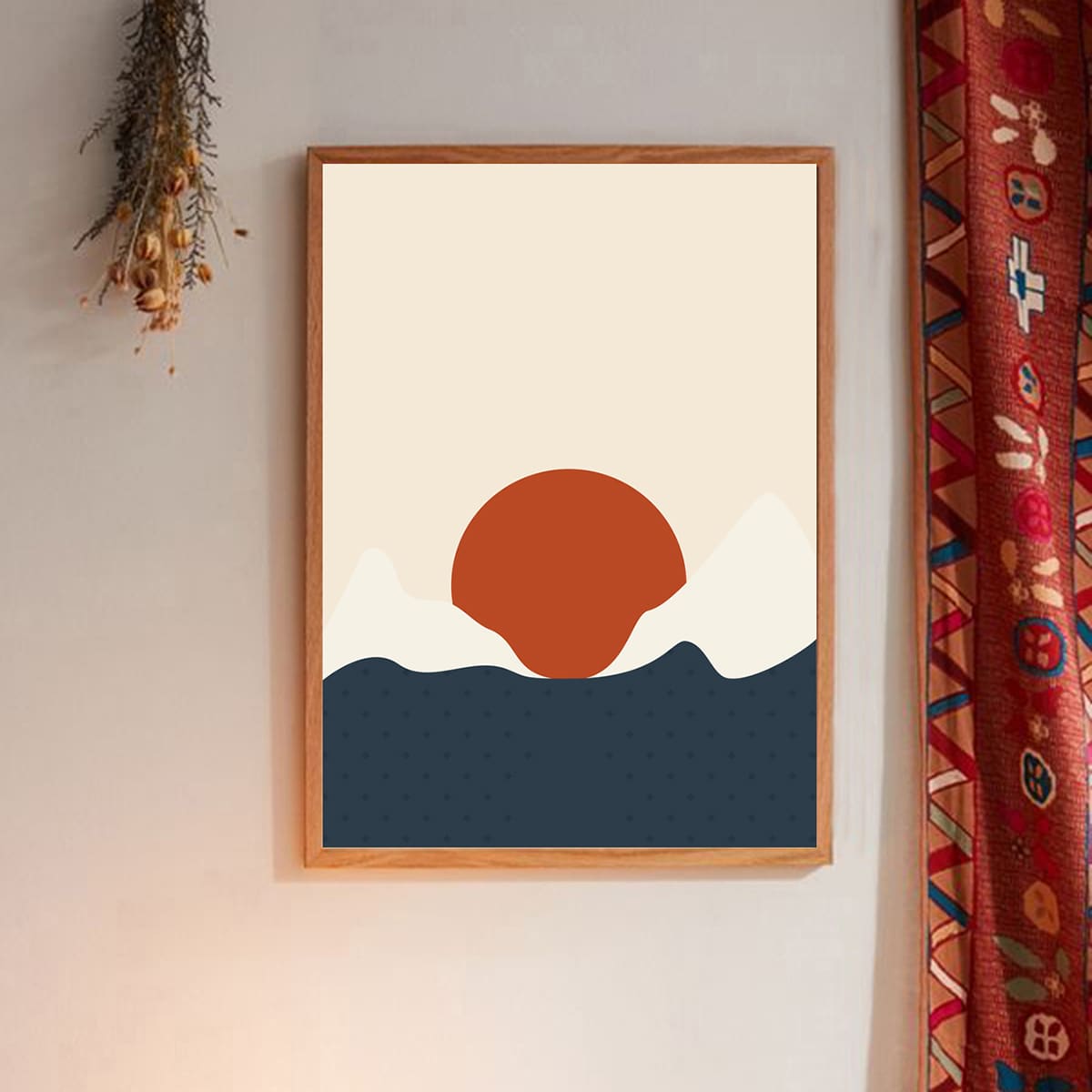 

Abstract Pattern Wall Painting Without Frame, Multicolor