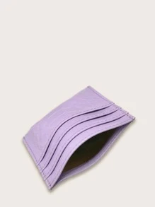 鱷魚紋錢包卡片套輕便攜帶信用卡ID卡白領女性女性假期周年紀念日生日禮物禮品配件禮品 - 紫色 - 查看 3