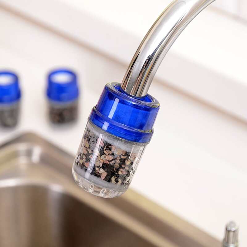 

1pc Activated Carbon Faucet Filter, Blue