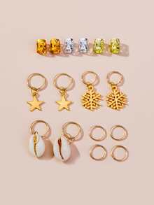 78pcs Toddler Girls Shell Decor Hair Accessory - Multicolor - View 3
