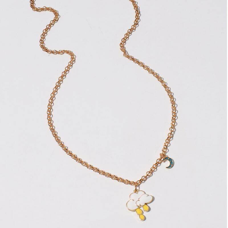 

Cloud Pendant Necklace, Gold