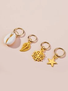 78pcs Toddler Girls Shell Decor Hair Accessory - Multicolor - View 4