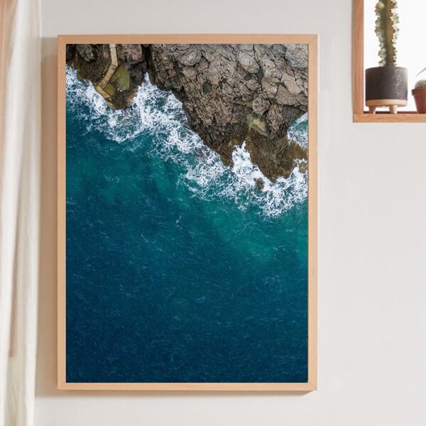 

Sea Print Wall Painting Without Frame, Multicolor