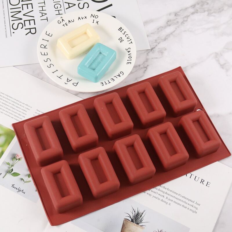 

Rectangle Design Silicone Mold, Burgundy