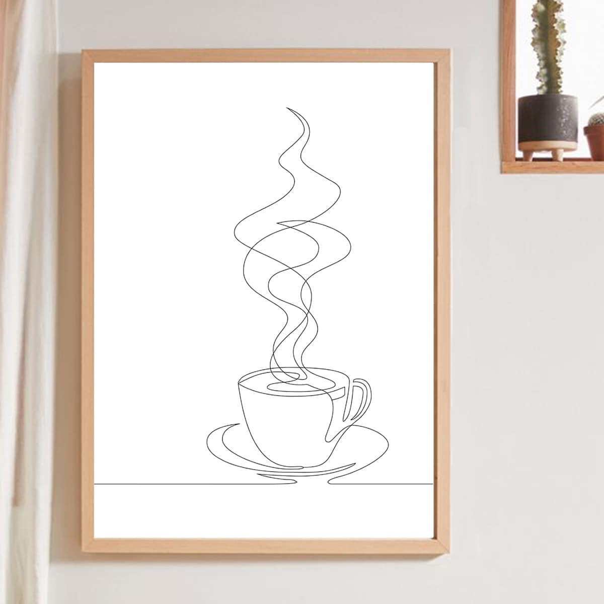 

Coffee Print Wall Painting Without Frame, White