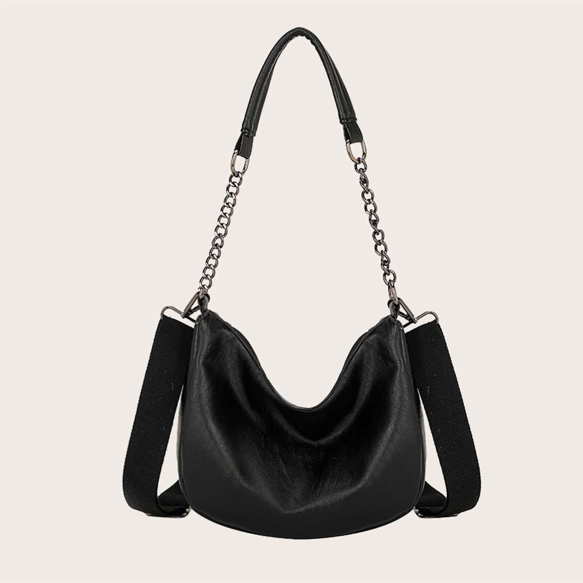 

Minimalist Shoulder Bag, Black