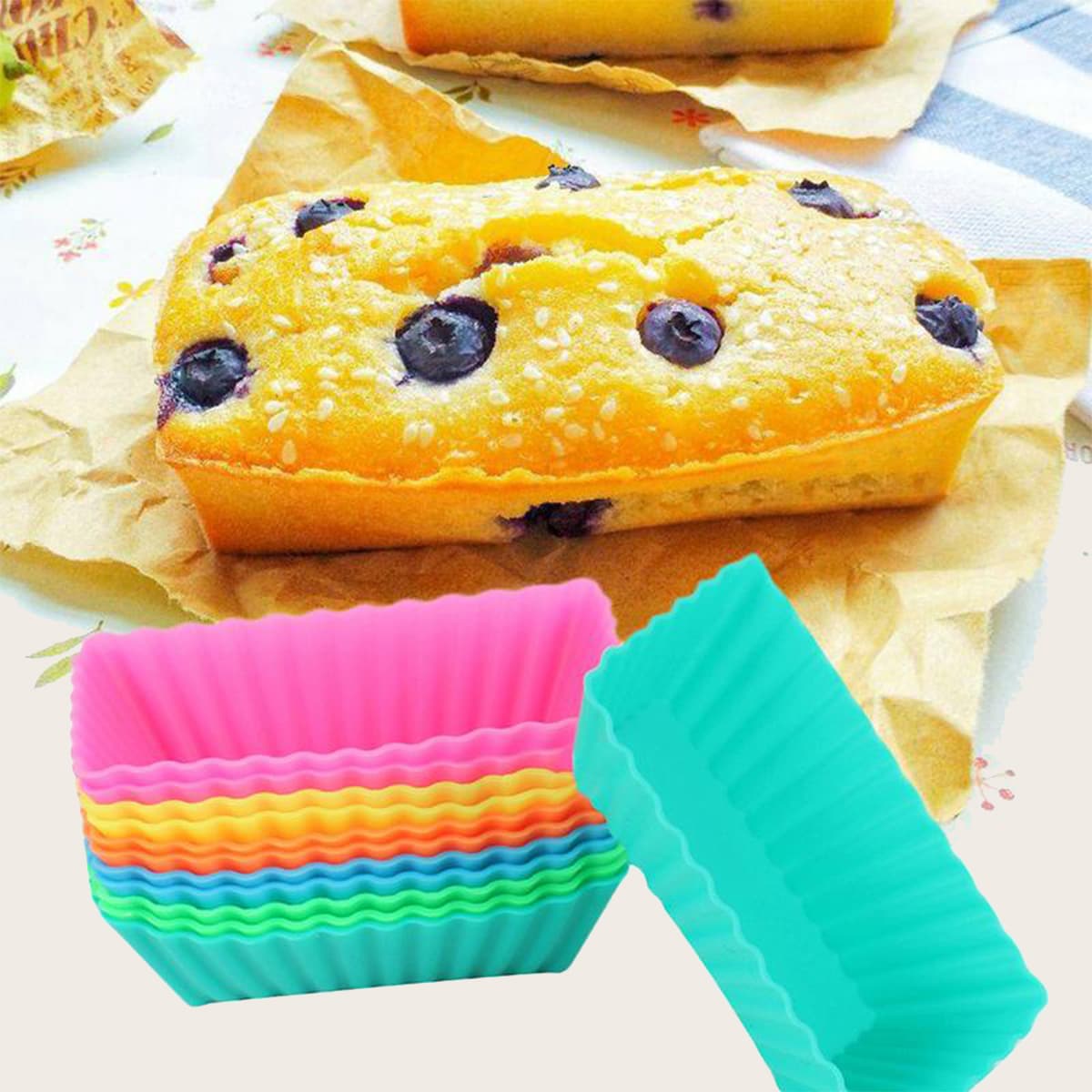 

5pcs Random Color Cake Mold, Multicolor