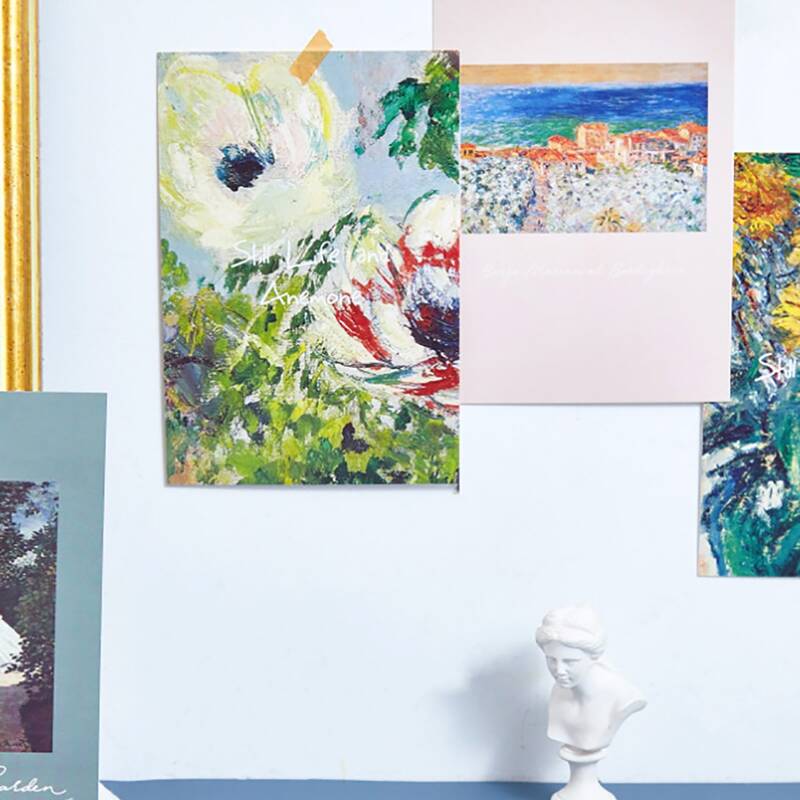 

30sheets Oil Painting Pattern Postcard, Multicolor
