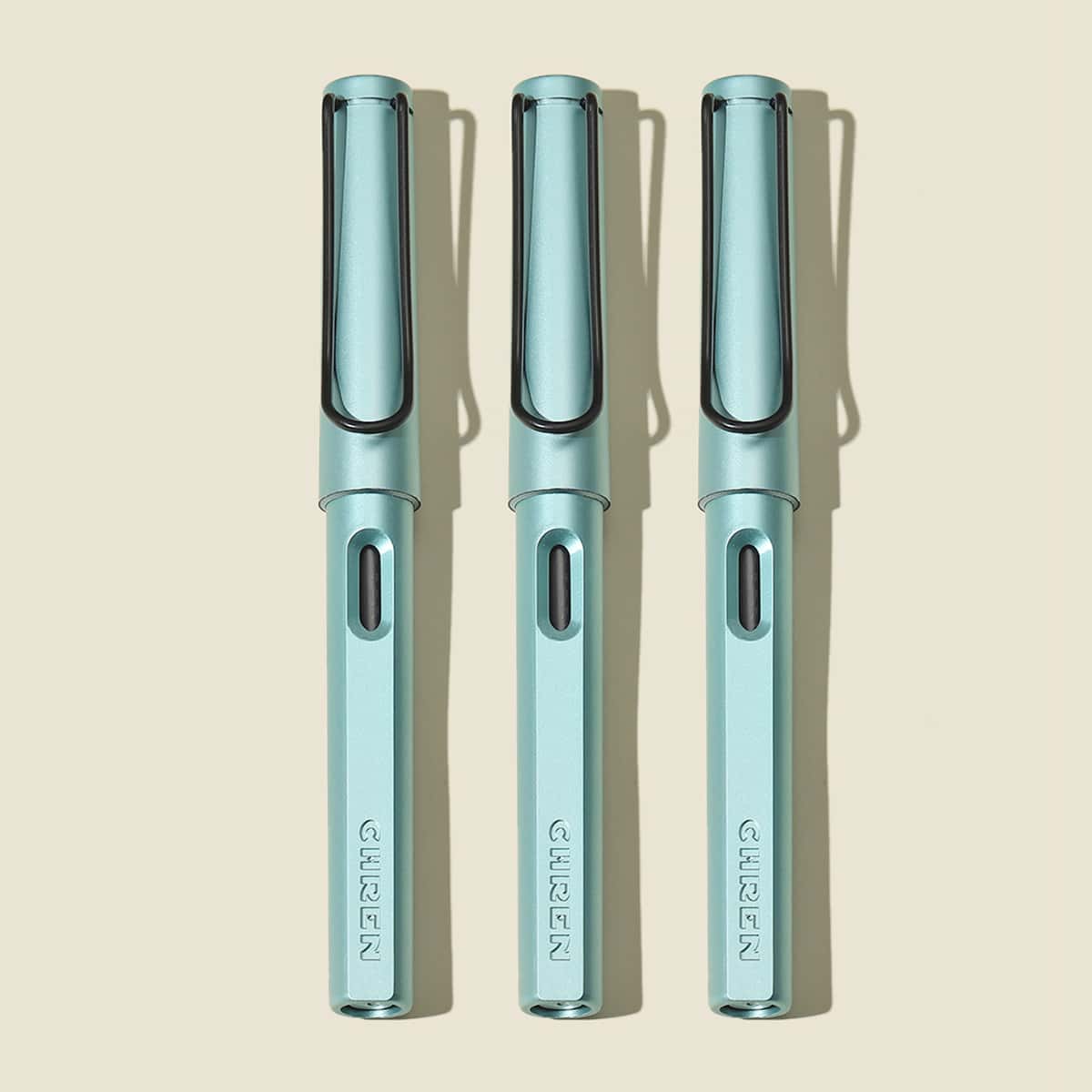 

1pc Matte Pen Without Ink, Blue