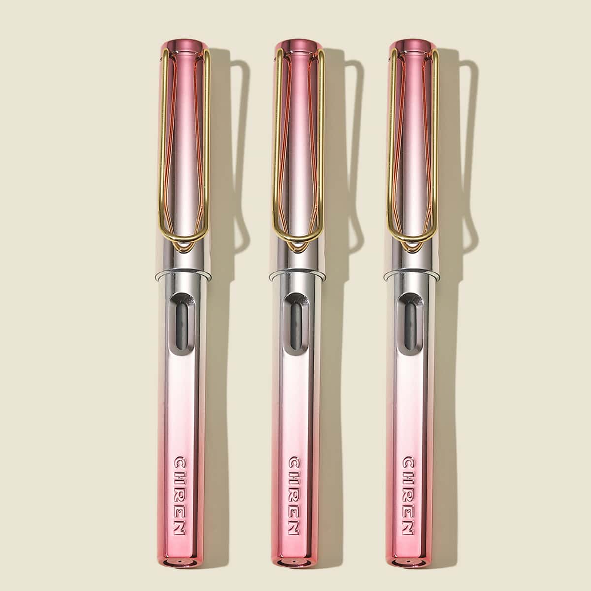 

1pc Gradient Color Pen Without Ink, Pink