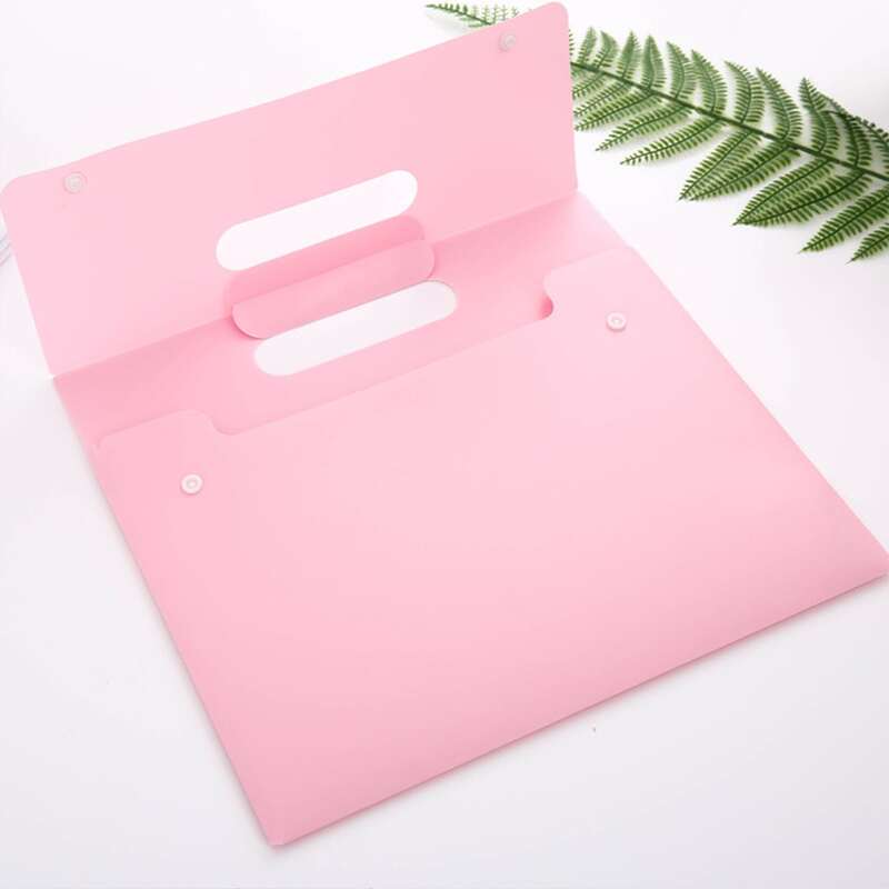 

1pc Random Color Button File Pocket, Multicolor