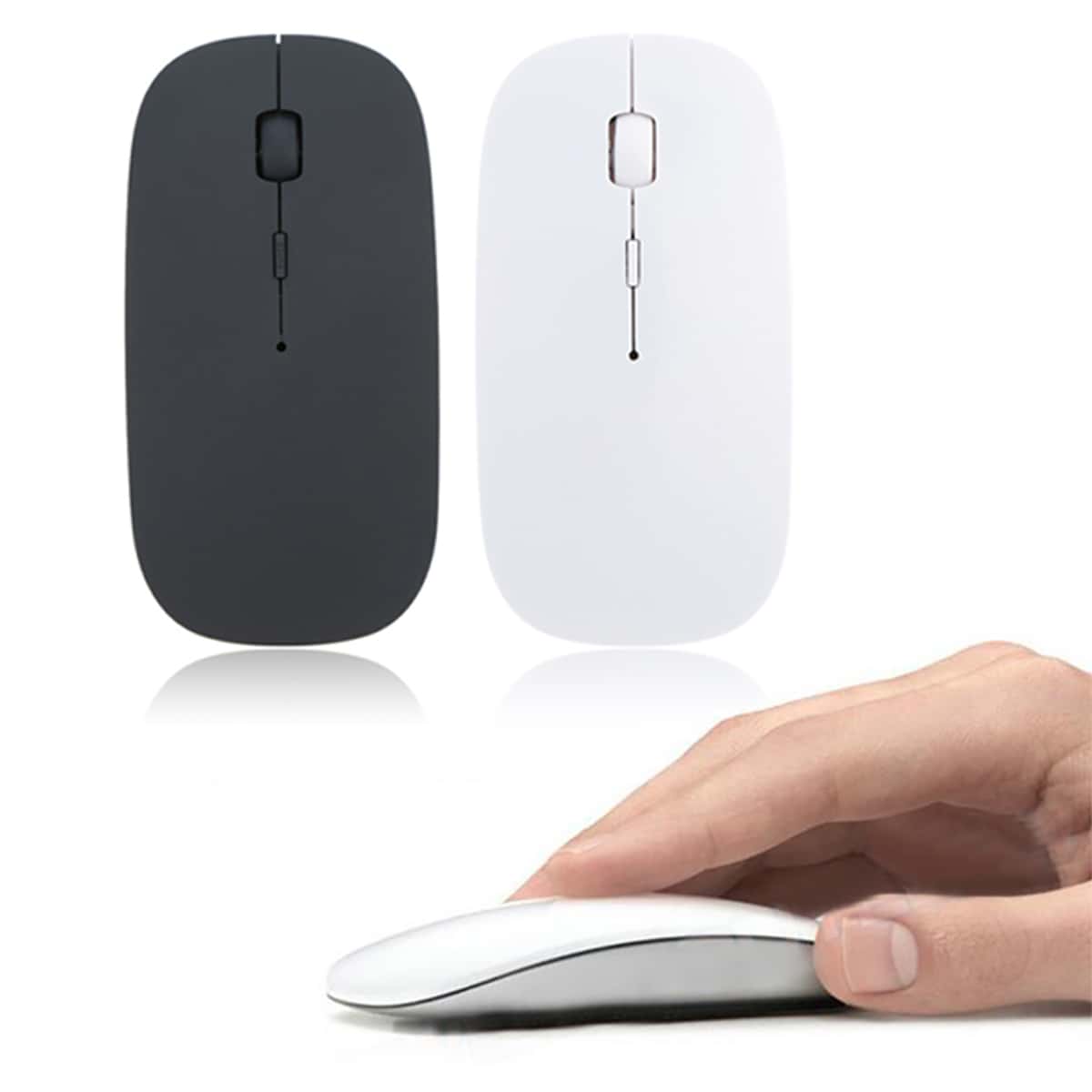 1pc Wireless Mouse, Black and white