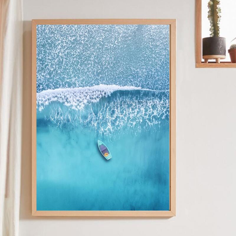 

Sea Print Wall Painting Without Frame, Multicolor