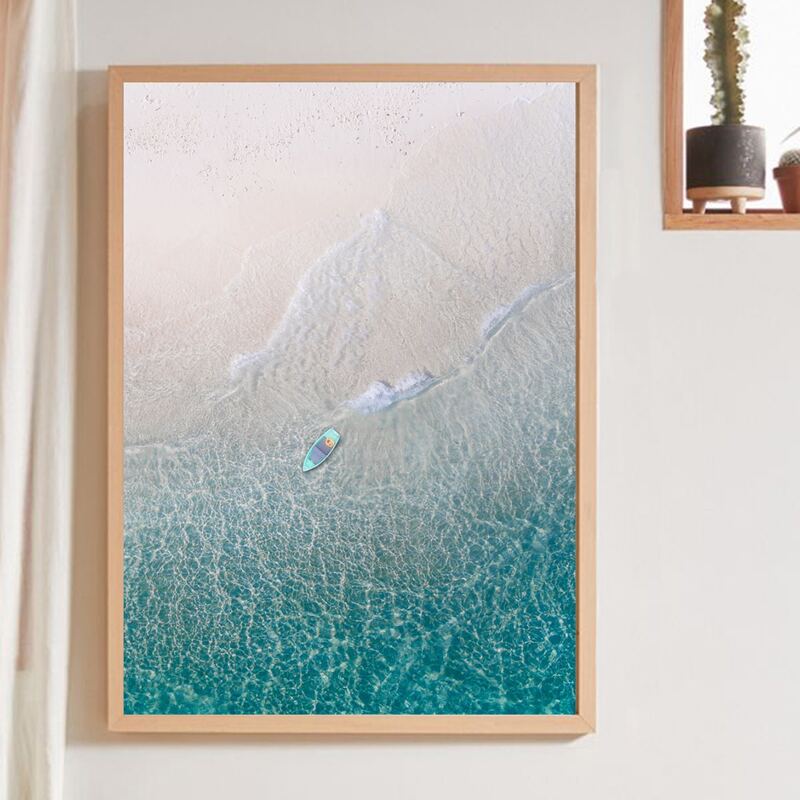 

Sea Print Wall Painting Without Frame, Multicolor