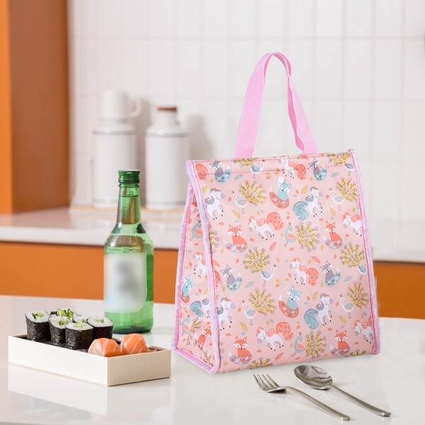 

Cartoon Graphic Insulation Lunch Bag, Multicolor