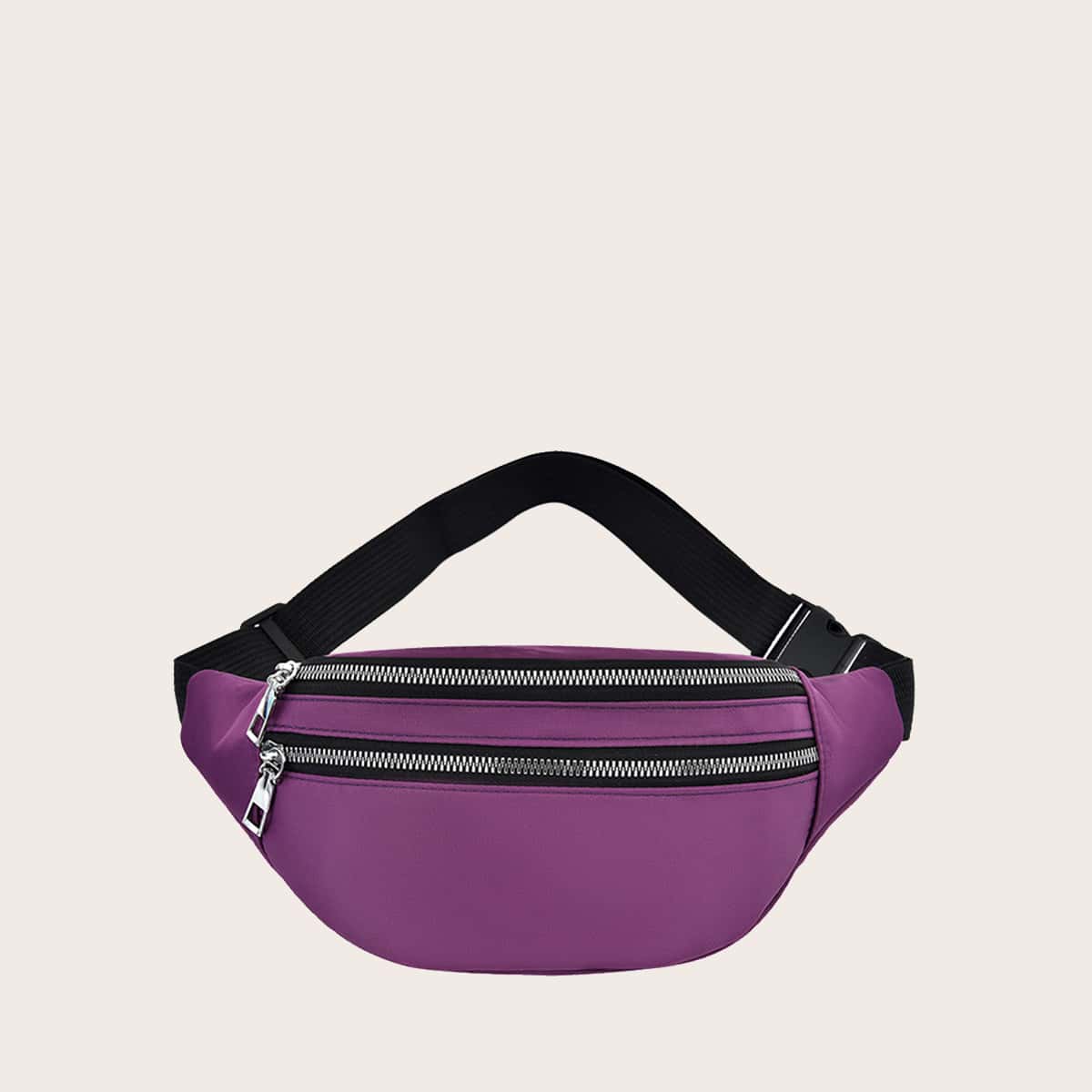 

Zip Front Fanny Pack, Purple