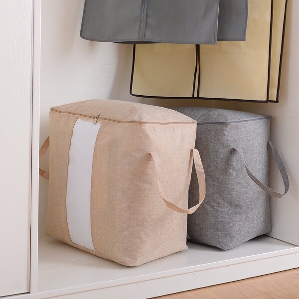 

1pc Random Color Quilt Storage Bag, Multicolor