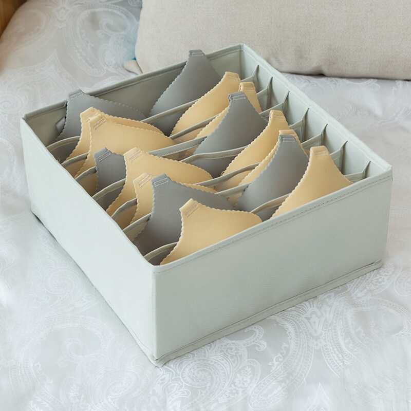 

1pc Foldable Underwear Storage Box, Light grey