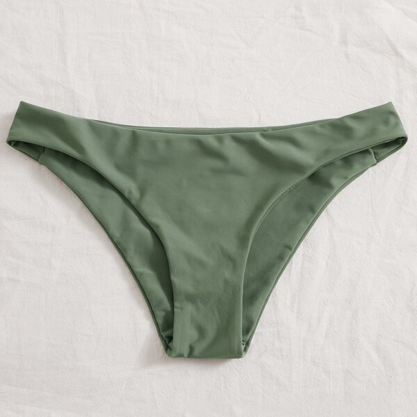 

Solid Bikini Panty, Army green