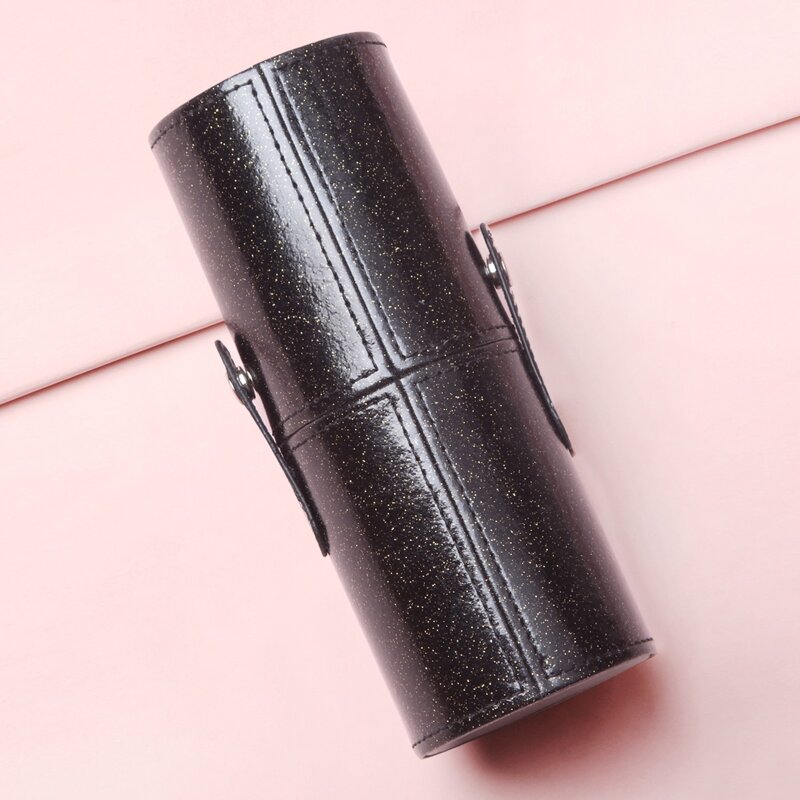 

Glitter Makeup Brush Storage Box, Black