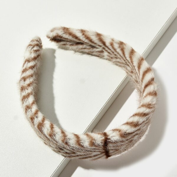 

Faux Fur Hair Hoop, Multicolor