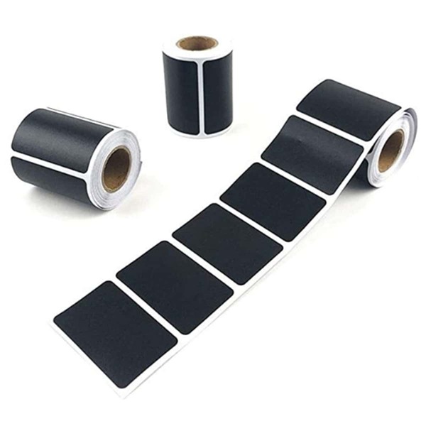 

1roll Matte Label Sticker, Black