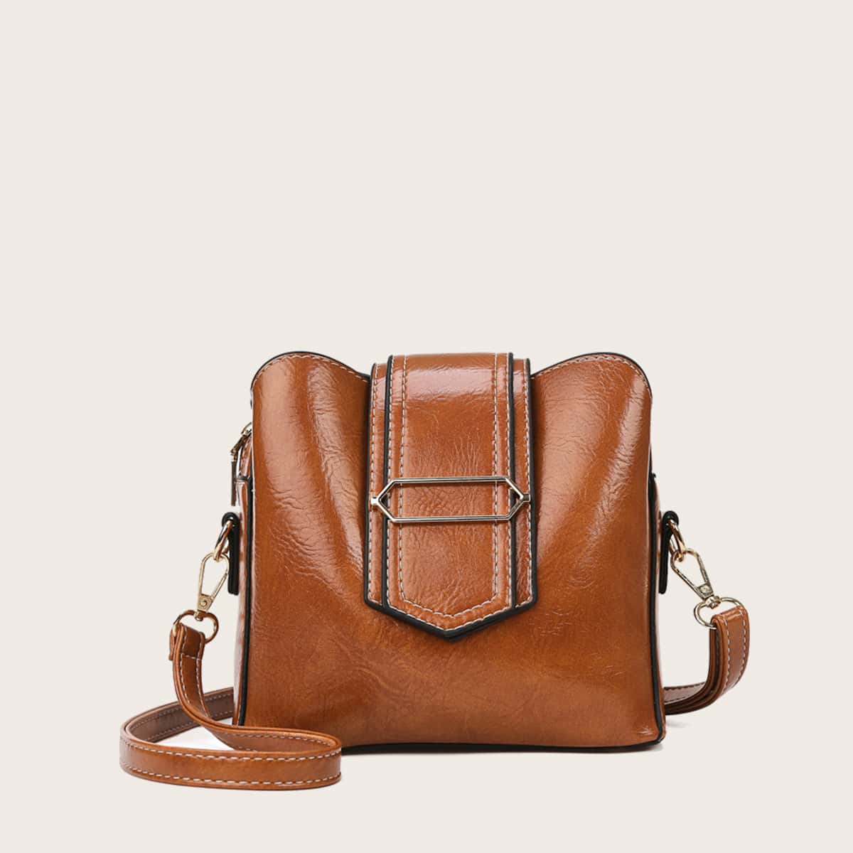 

Minimalist Crossbody Bag, Brown