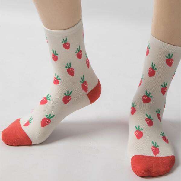 

Color Block Pattern Socks, Multicolor