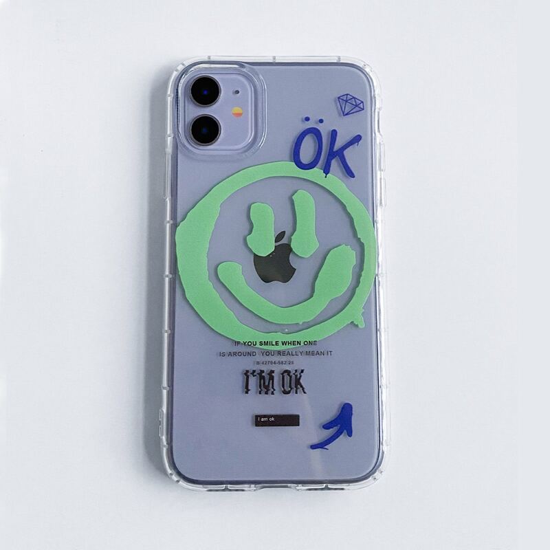 

Smile Pattern Clear iPhone Case