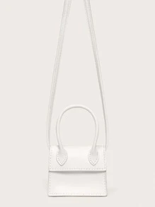 Bolso de cartero minimalista - Blanco - Ver 2