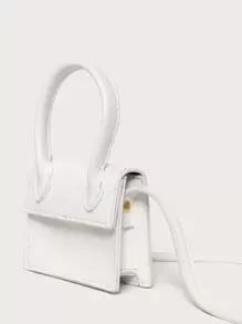 Bolso de cartero minimalista - Blanco - Ver 4