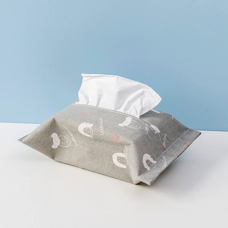 

Cartoon Graphic Tissue Storage Bag, Grey