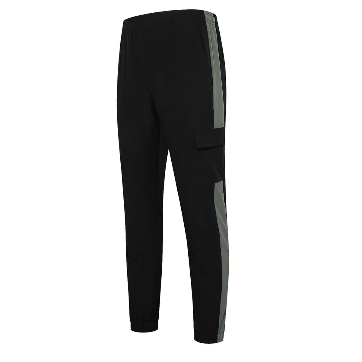 

Guys Flap Pocket Side Stripe Sweatpants, Black