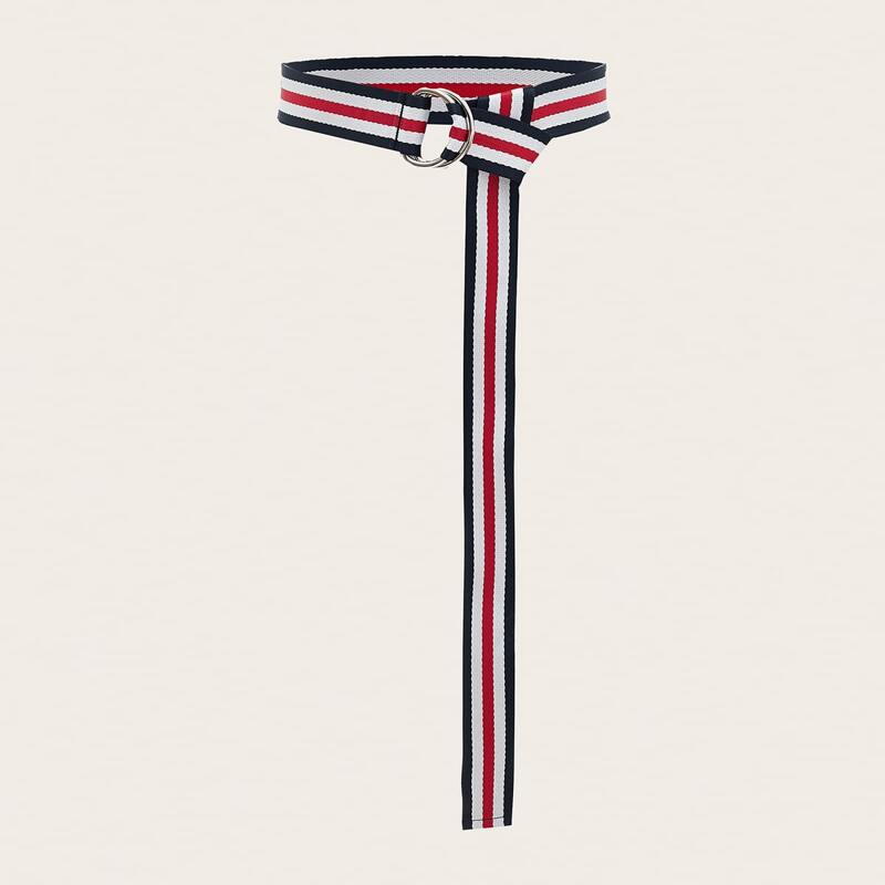 

Striped Tape Belt, Multicolor