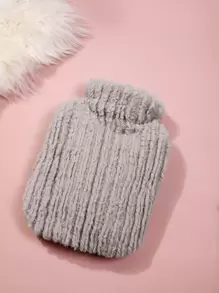 Plush Hot Water Bag - Grey - View 1