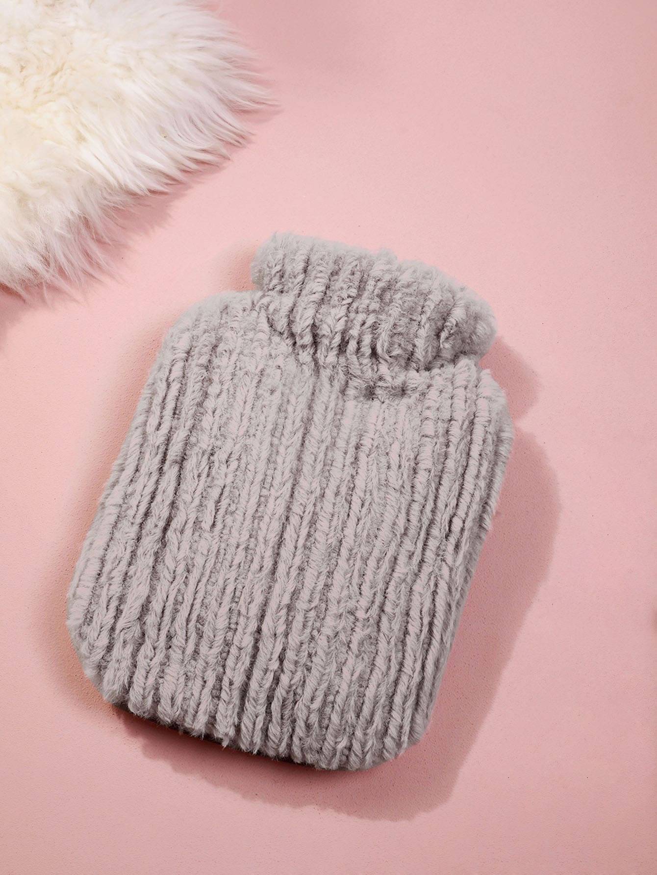 Plush Hot Water Bag - Grey - View 1