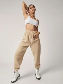 SHEIN SXY Solid Cropped Tank Top - White - View 3