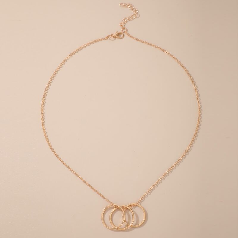 

Ring Decor Chain Necklace, Gold