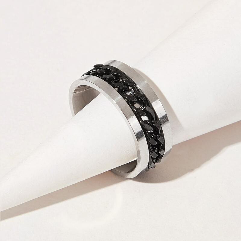 

1pc Chain Ring, Multicolor