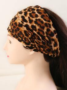 Leopard Print Headband - Multicolor - View 1