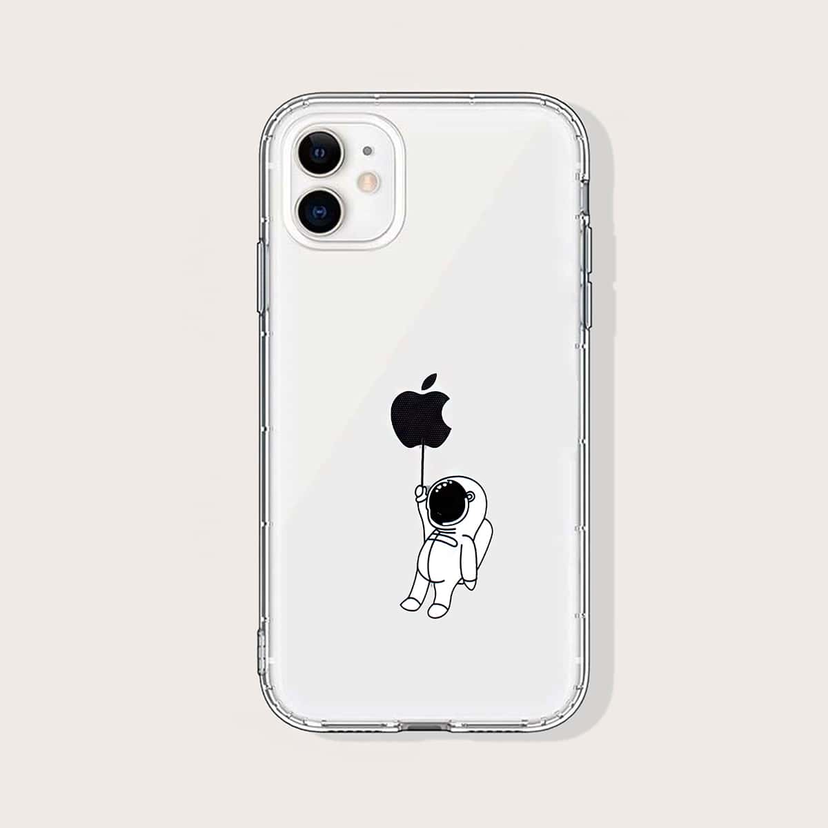 

Cartoon Graphic Transparent iPhone Case, Clear