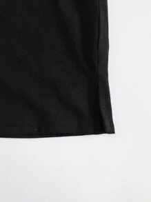 SHEIN 女孩標語圖案迷彩袖T恤和緊身褲套裝 - 彩色 - 查看 3